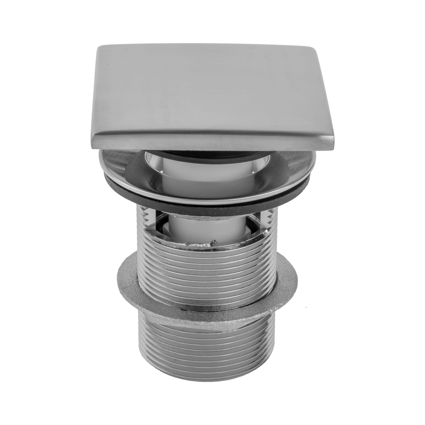 Jaclo 525-100 Extra Long Thread Square Toe Control Drain Strainer With Overflow- 4" Long Thread - Parent