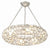 Crystorama 525-SA Palla 6 Light Chandelier - Antique Silver