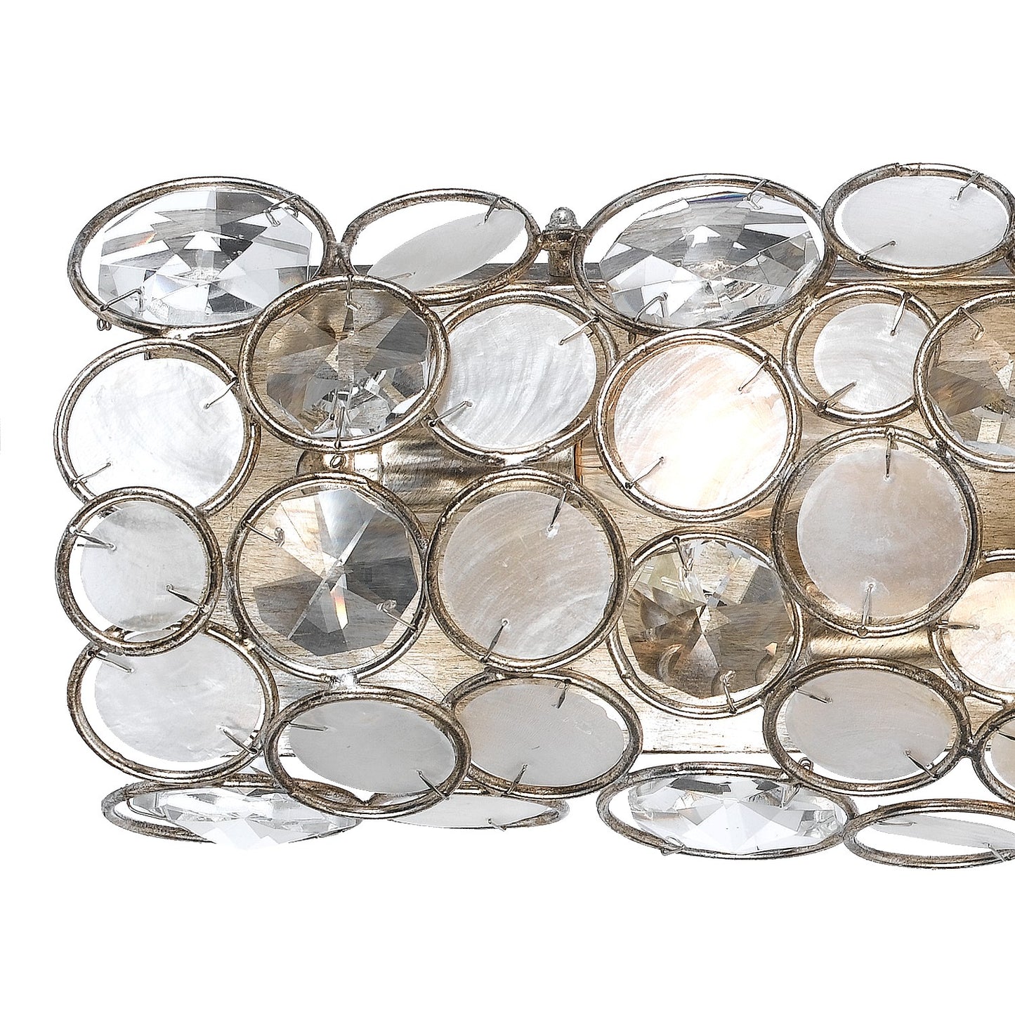 Crystorama 526-SA Palla 4 Light Bathroom Vanity - Antique Silver