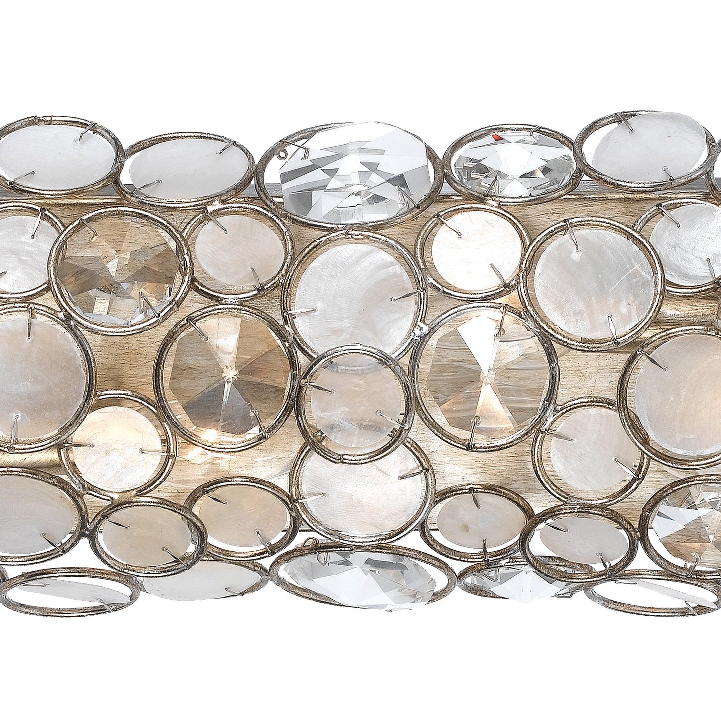Crystorama 526-SA Palla 4 Light Bathroom Vanity - Antique Silver