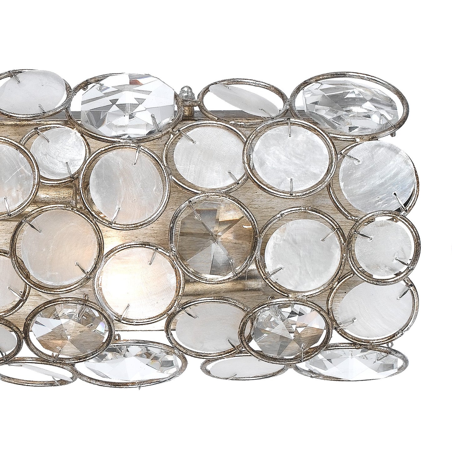 Crystorama 526-SA Palla 4 Light Bathroom Vanity - Antique Silver