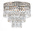 Crystorama 5260-CL-MWP Mercer 3 Light Hand Cut Crystal Ceiling Mount
