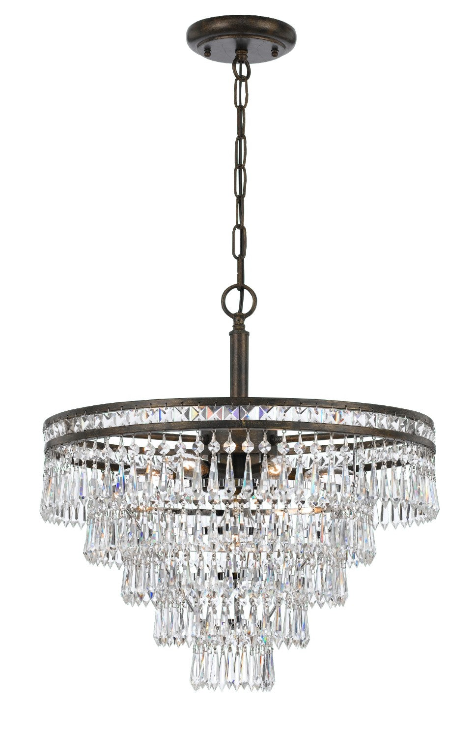 Crystorama 5264-CL-MWP Mercer 7 Light Hand Cut Crystal Chandelier - Parent