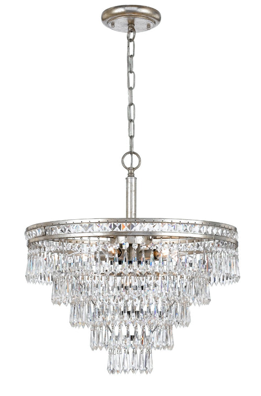 Crystorama 5264-CL-MWP Mercer 7 Light Hand Cut Crystal Chandelier