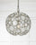 Crystorama 527-SA Palla 1 Light Sphere Mini Chandelier - Antique Silver