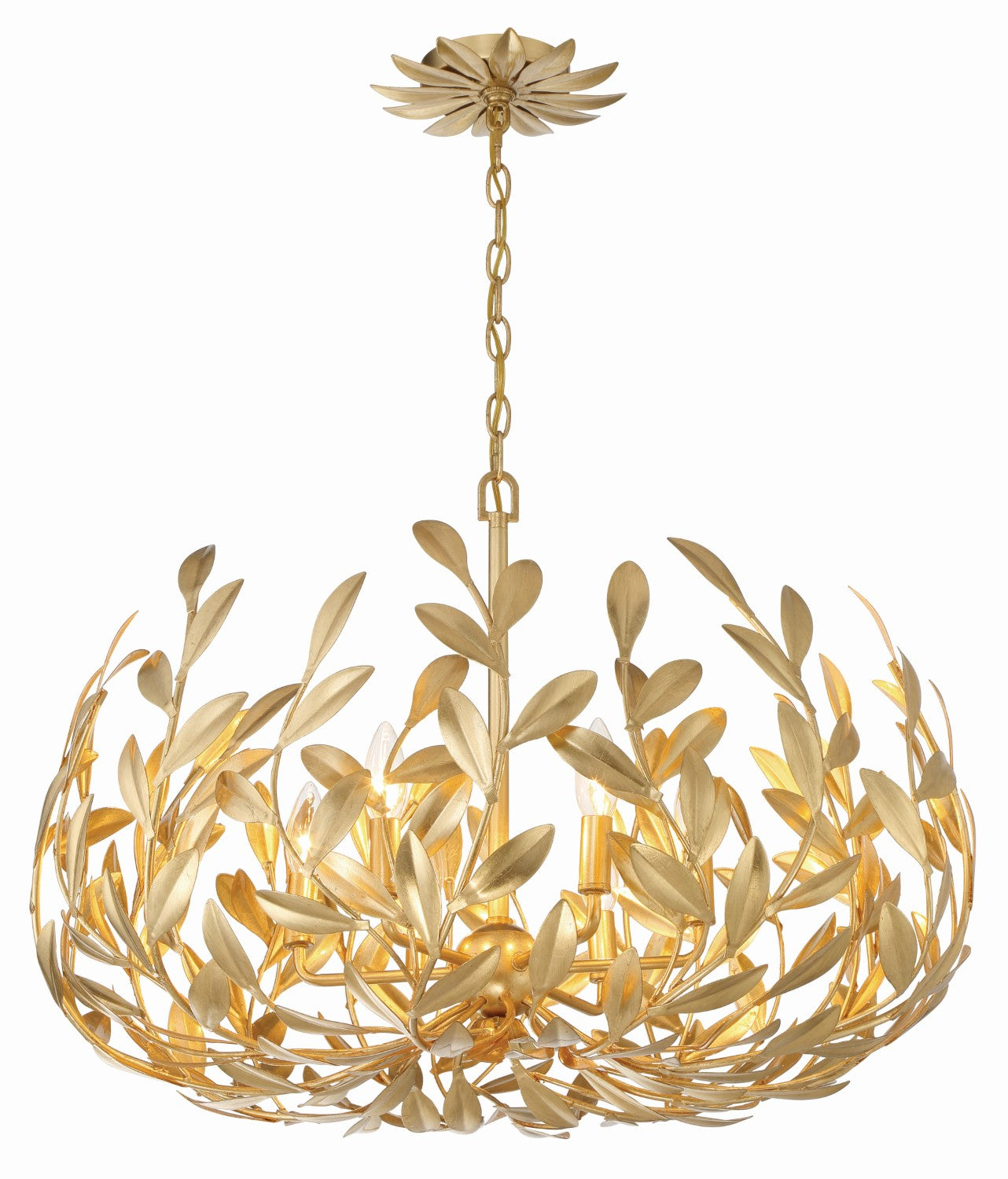 Crystorama 533 Broche 6 Light Chandelier - Parent