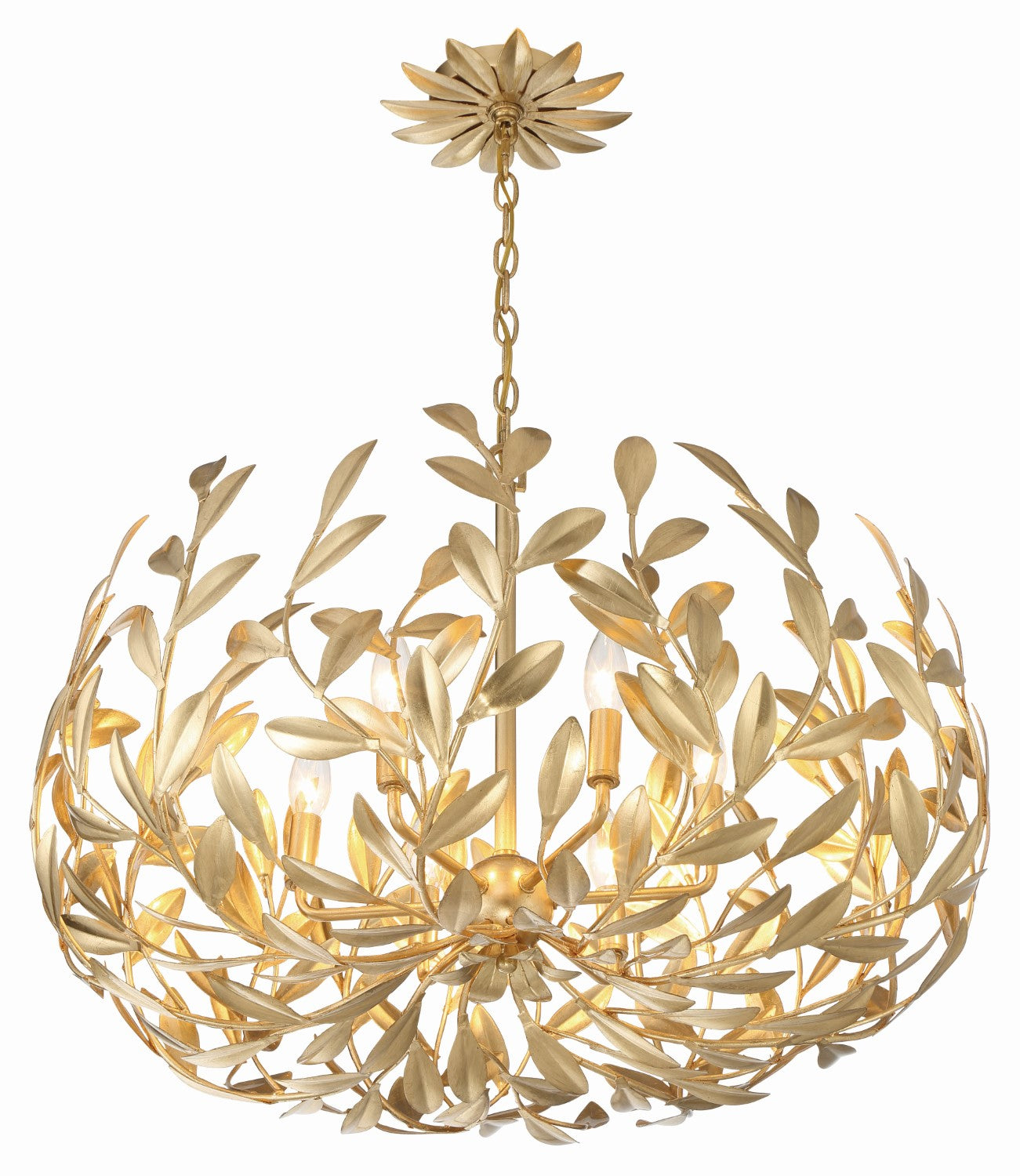 Crystorama 533 Broche 6 Light Chandelier - Parent