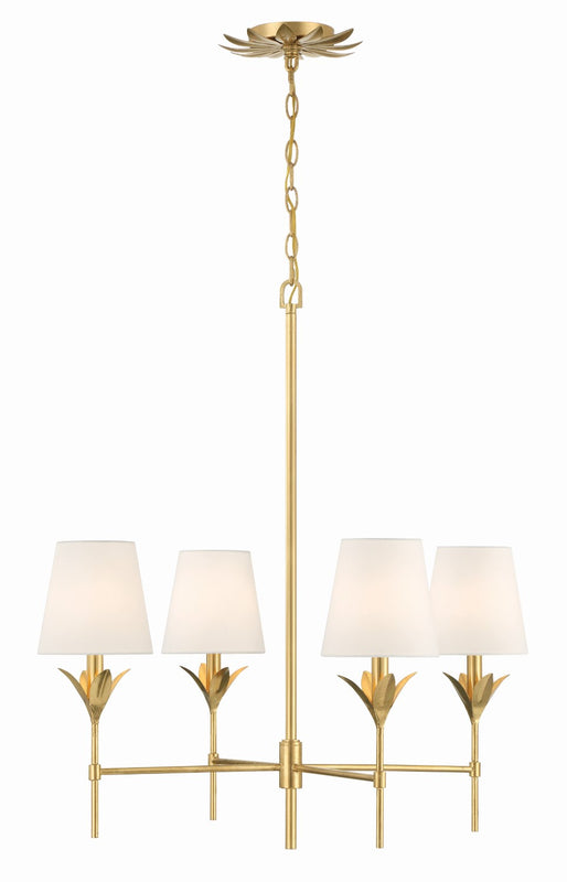 Crystorama 534 Broche 4 Light Chandelier - Parent