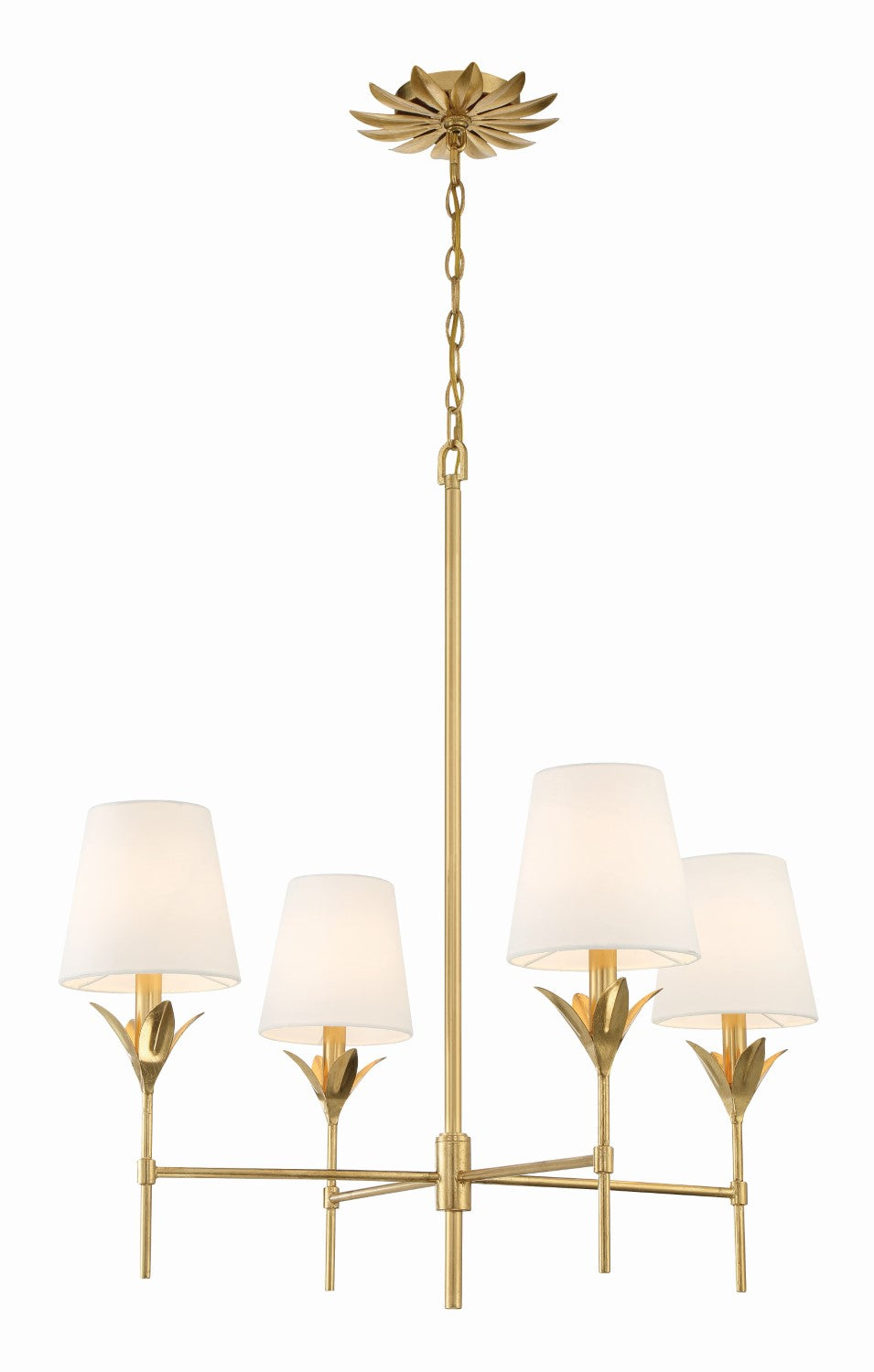 Crystorama 534 Broche 4 Light Chandelier - Parent