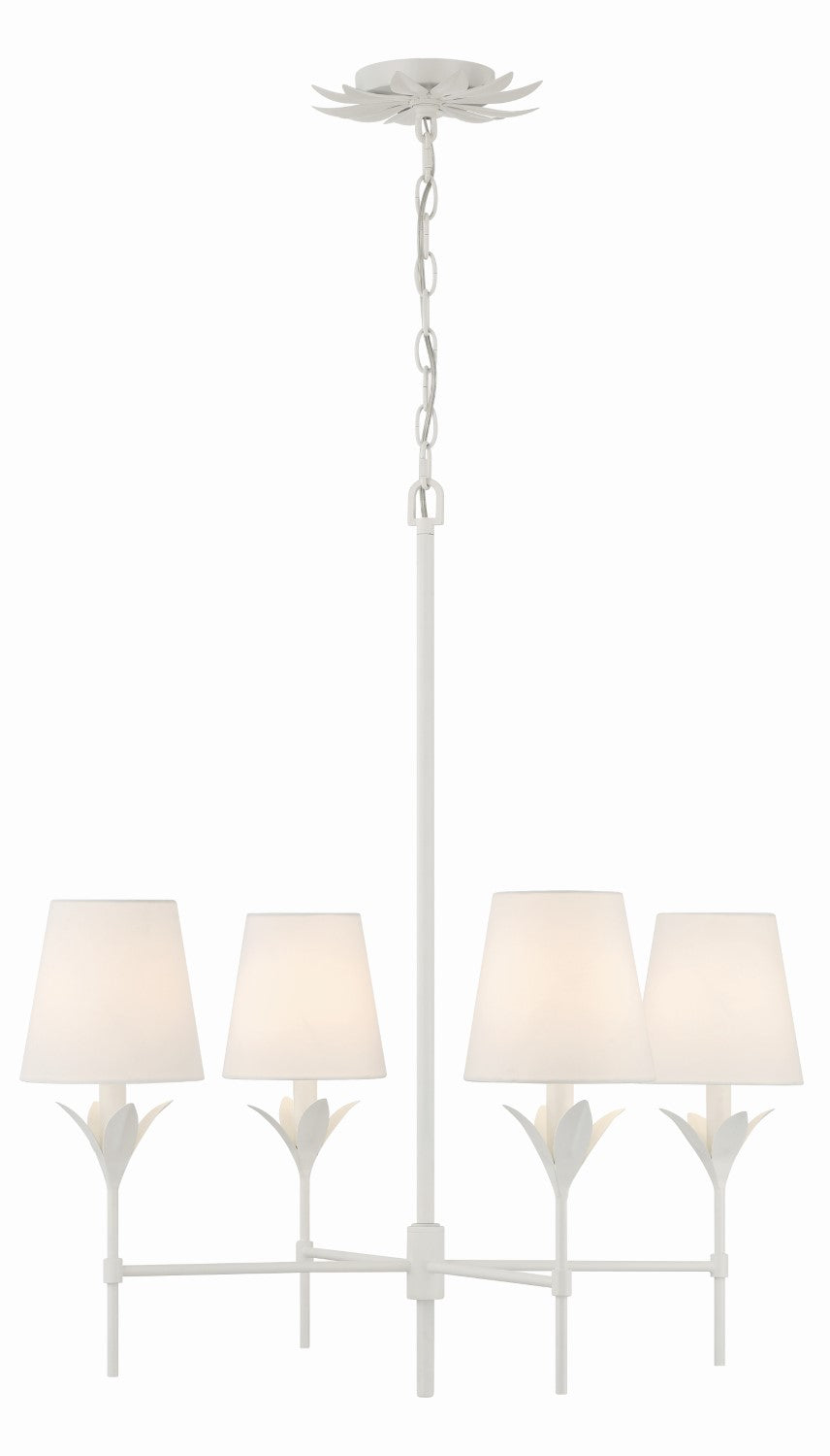 Crystorama 534 Broche 4 Light Chandelier