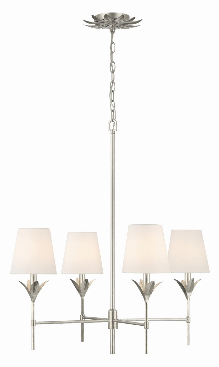 Crystorama 534 Broche 4 Light Chandelier