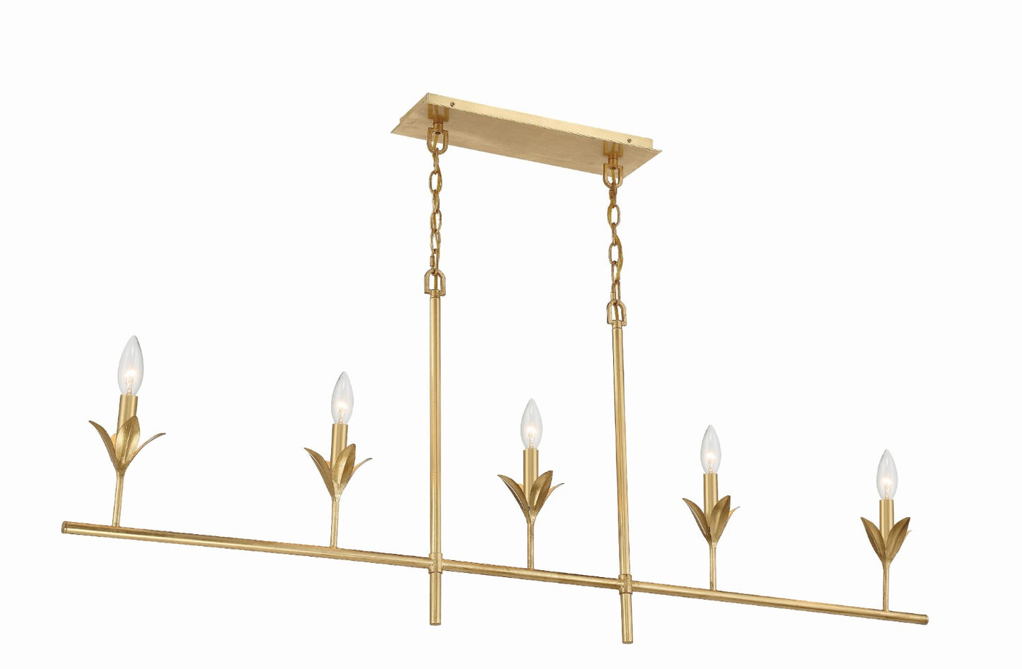 Crystorama 537 Broche 5 Light Chandelier