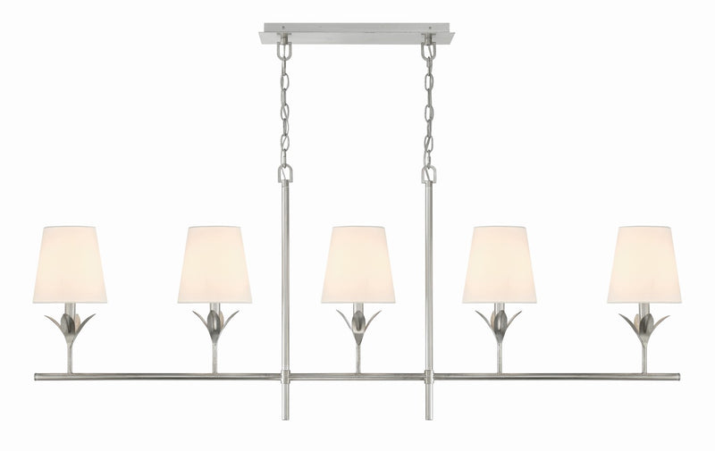 Crystorama 537 Broche 5 Light Chandelier