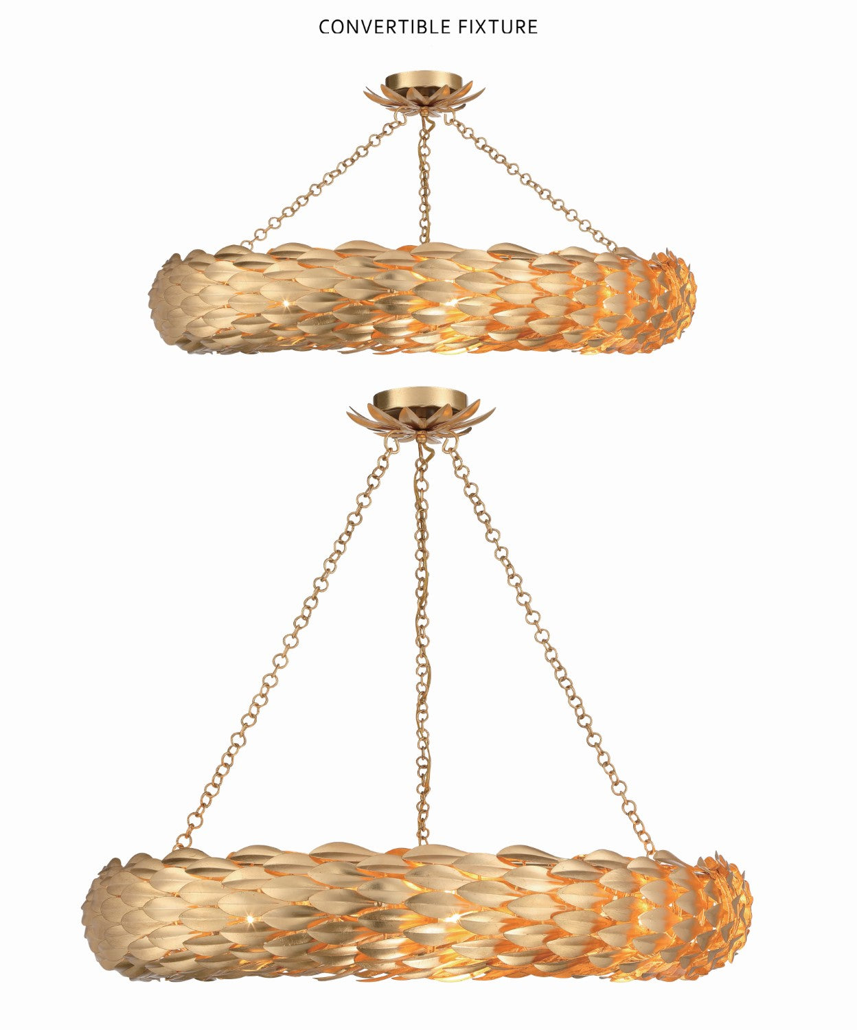 Crystorama 538 Broche 8 Light Pendant - Parent