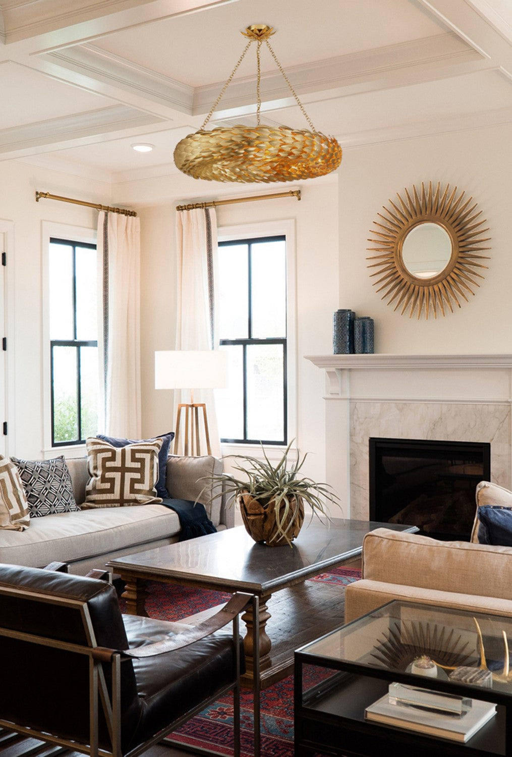 Crystorama 538 Broche 8 Light Pendant