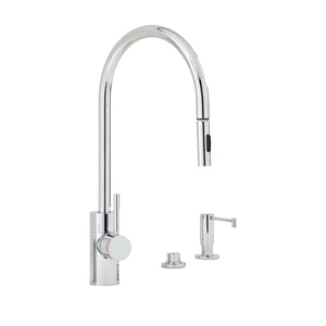 Waterstone 5400-3 Contemporary PLP Pulldown Faucet 3pc. Suite