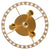 Crystorama 544-GA Layla 3 Light Ceiling Mount - Antique Gold