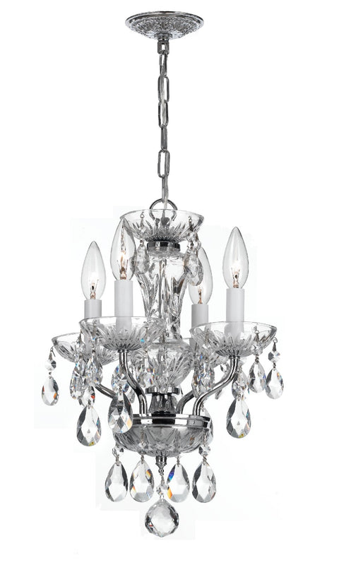 Crystorama 5534-CL-I Traditional Crystal 4 Light Clear Italian Crystal Mini Chandelier - Parent