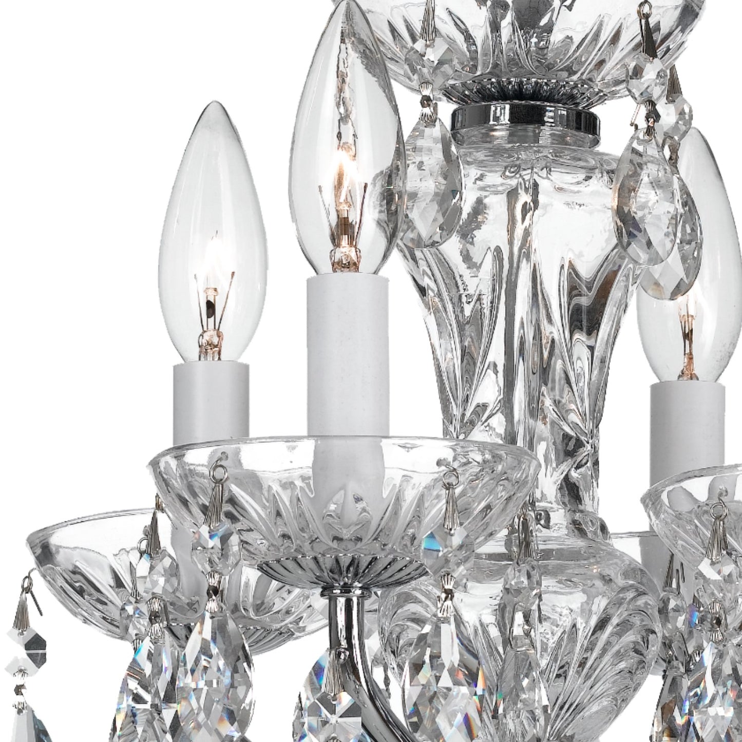 Crystorama 5534-CL-MWP Traditional Crystal 4 Light Hand Cut Crystal Mini Chandelier - Parent