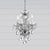 Crystorama 5534-CL-MWP Traditional Crystal 4 Light Hand Cut Crystal Mini Chandelier