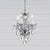 Crystorama 5534-CL-SAQ Traditional Crystal 4 Light Spectra Crystal Mini Chandelier
