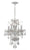 Crystorama 5534-CL-MWP Traditional Crystal 4 Light Hand Cut Crystal Mini Chandelier