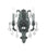 Crystorama 5563-CL-MWP Dawson 2 Light Golden Teak Crystal Wall Mount