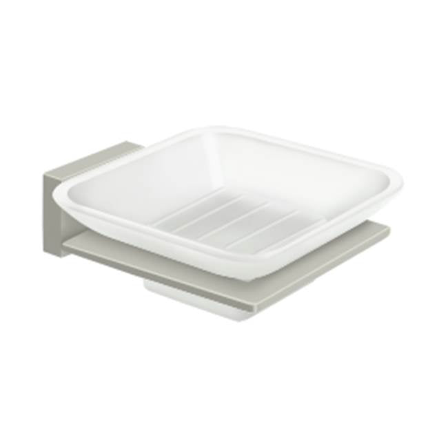 Deltana 55D2012 Frosted Glass Soap Dish, 55D Series