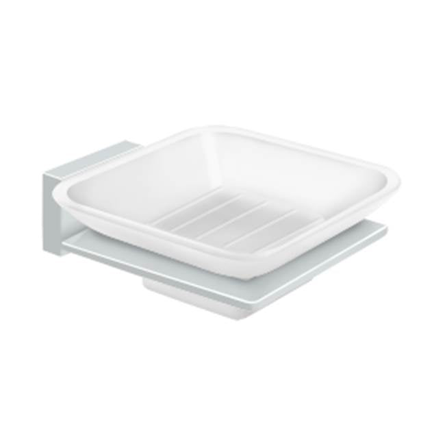 Deltana 55D2012 Frosted Glass Soap Dish, 55D Series