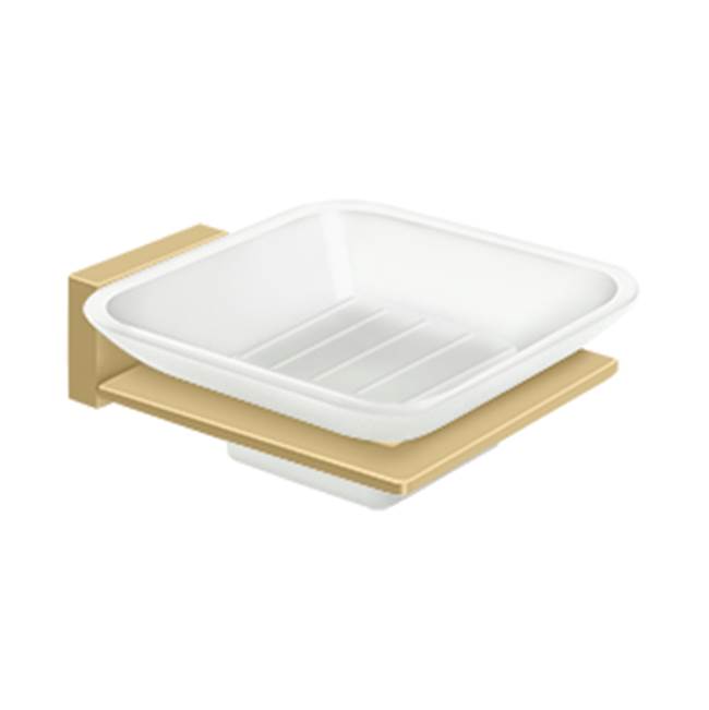 Deltana 55D2012 Frosted Glass Soap Dish, 55D Series