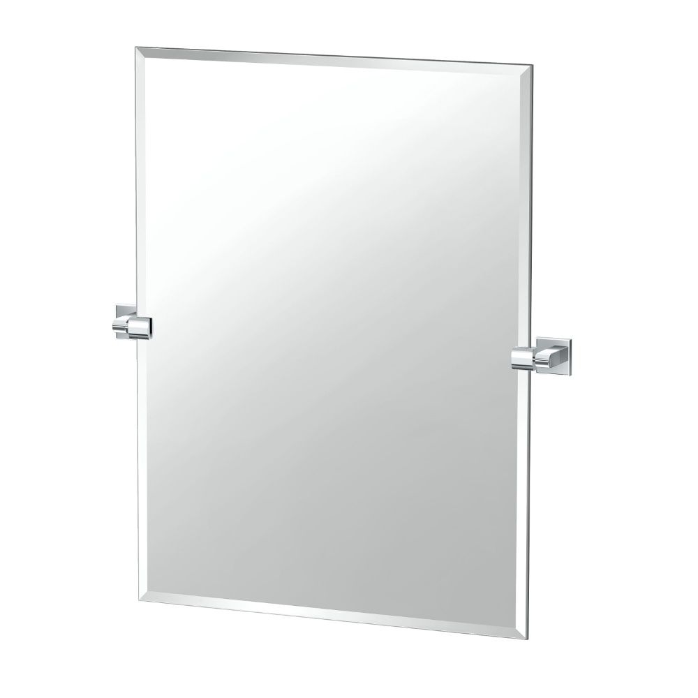 Gatco Mode 31.5H Frameless Rectangle angular Mirror