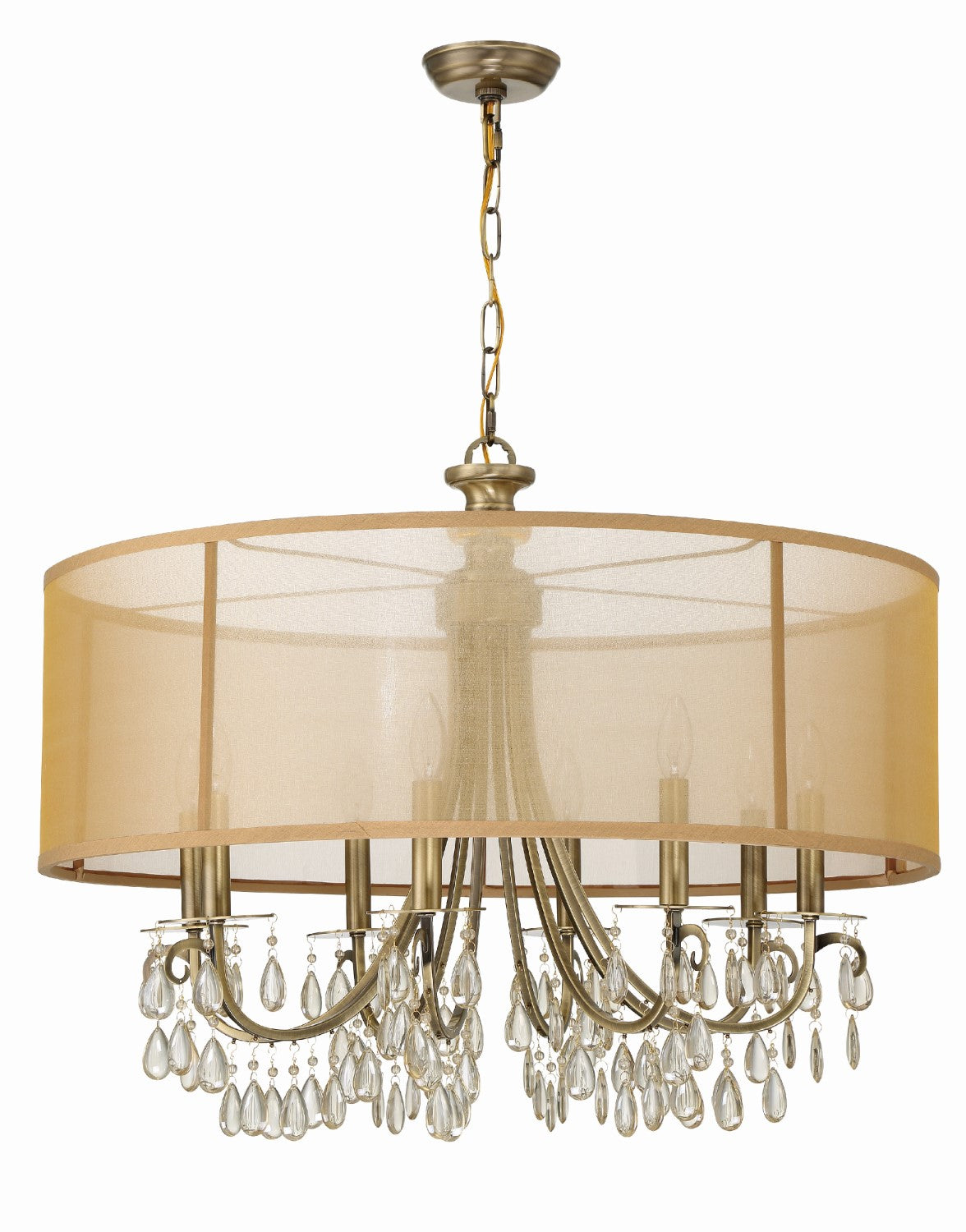Crystorama 5628 Hampton 8 Light Drum Shade Chandelier - Parent