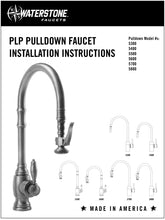 Load image into Gallery viewer, Waterstone 5700-3 Transitional Extended Reach PLP Pulldown Faucet - Lever Sprayer 3pc. Suite