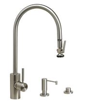 Load image into Gallery viewer, Waterstone 5700-3 Transitional Extended Reach PLP Pulldown Faucet - Lever Sprayer 3pc. Suite