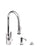 Waterstone 5800-3 Transitional PLP Pulldown Faucet Level Sprayer 3pc SuiteChoose Finish Above