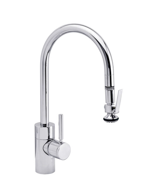 Waterstone 5800 Transitional Standard Reach Pulldown Faucet - Level Sprayer