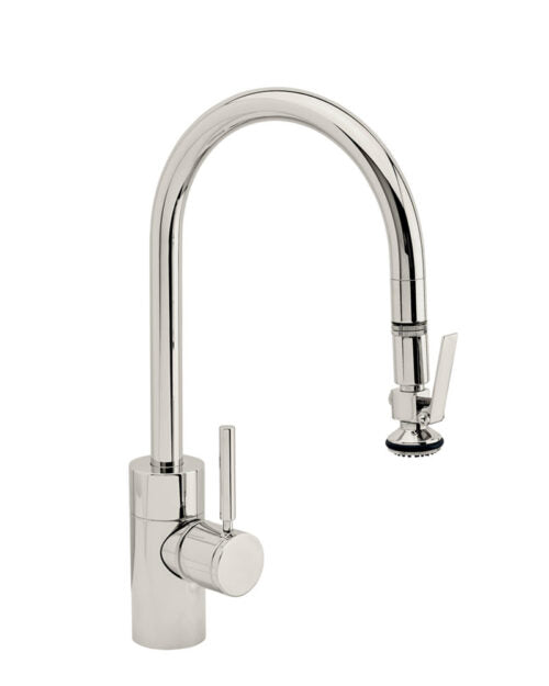 Waterstone 5800 Transitional Standard Reach Pulldown Faucet - Level Sprayer