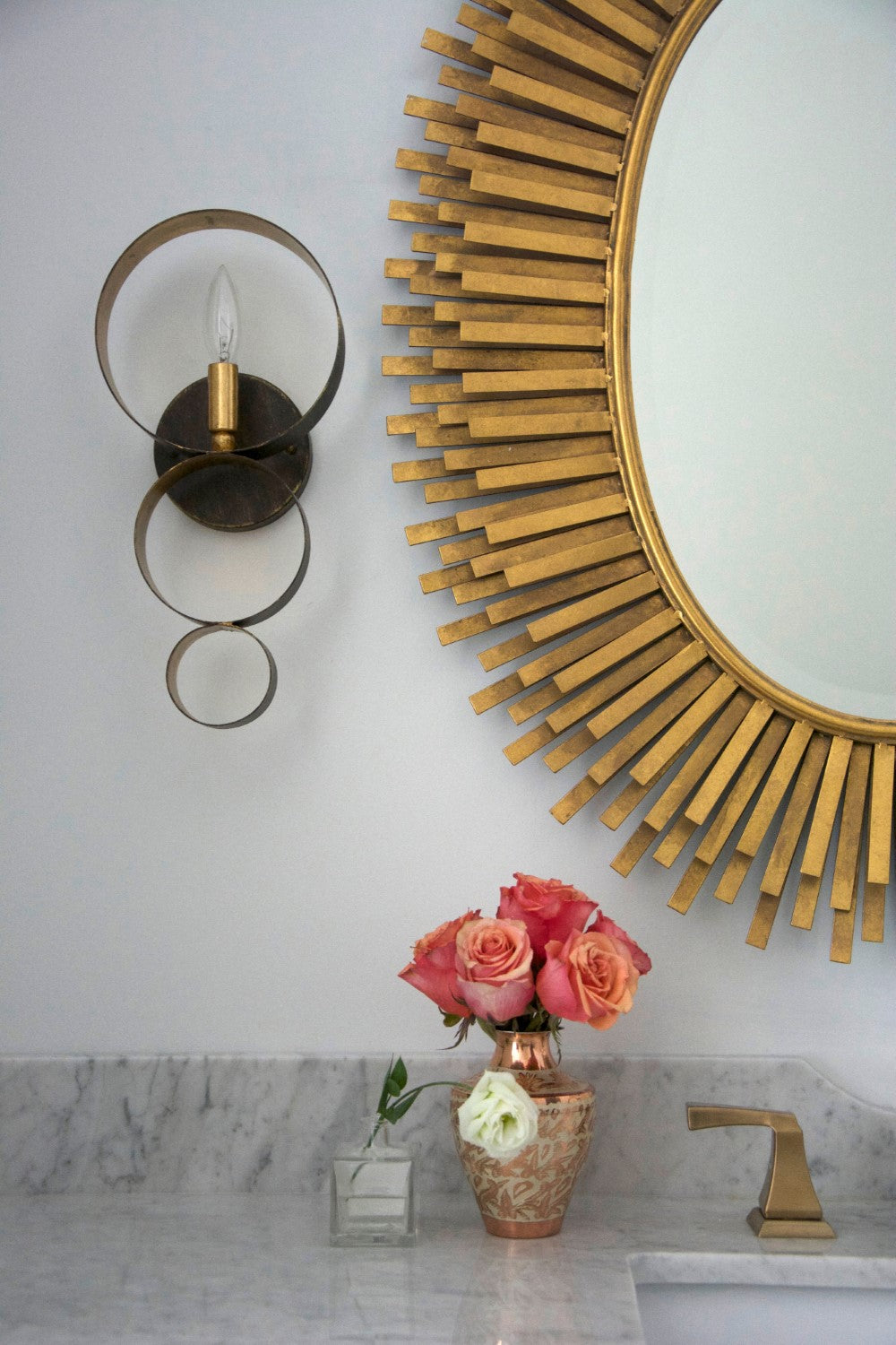 Crystorama 581 Luna 1 Light Sphere Wall Mount