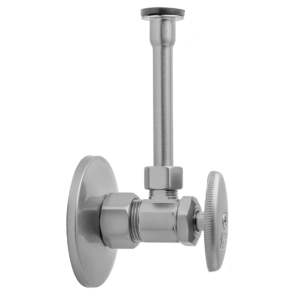 Jaclo 5812-72 Multi Turn Angle Pattern 5/8" O.D. Compression (Fits 1/2" Copper) X 3/8" O.D. Toilet Supply Kit With Oval Handle, 20" Supply Tube, Escutcheon - Parent
