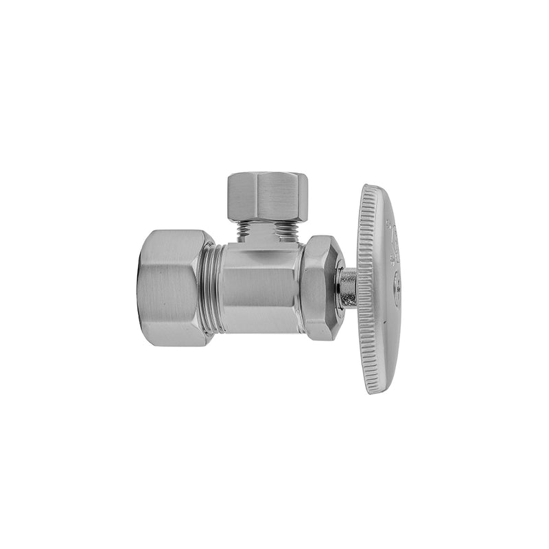 Jaclo 5812 Multi Turn Angle Pattern 5/8" O.D. Compression (Fits 1/2" Copper) X 3/8" O.D. Supply Valve With Oval Handle - Parent