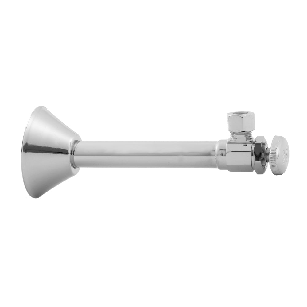 Jaclo 582 Multi Turn Angle Pattern 1/2" Copper (Sweat Fit) X 3/8" O.D. Supply Valve With Oval Handle - Parent