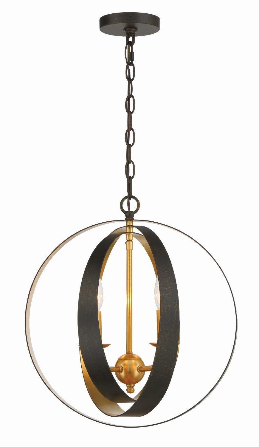 Crystorama 584 Luna 4 Light Sphere Mini Chandelier - Parent
