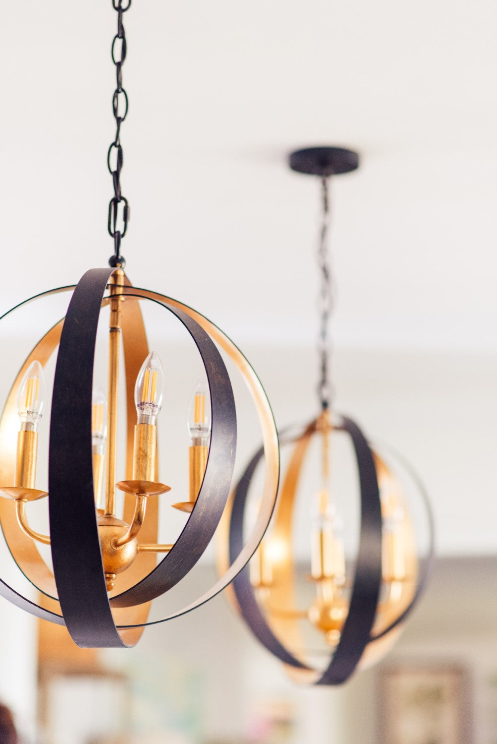 Crystorama 584 Luna 4 Light Sphere Mini Chandelier
