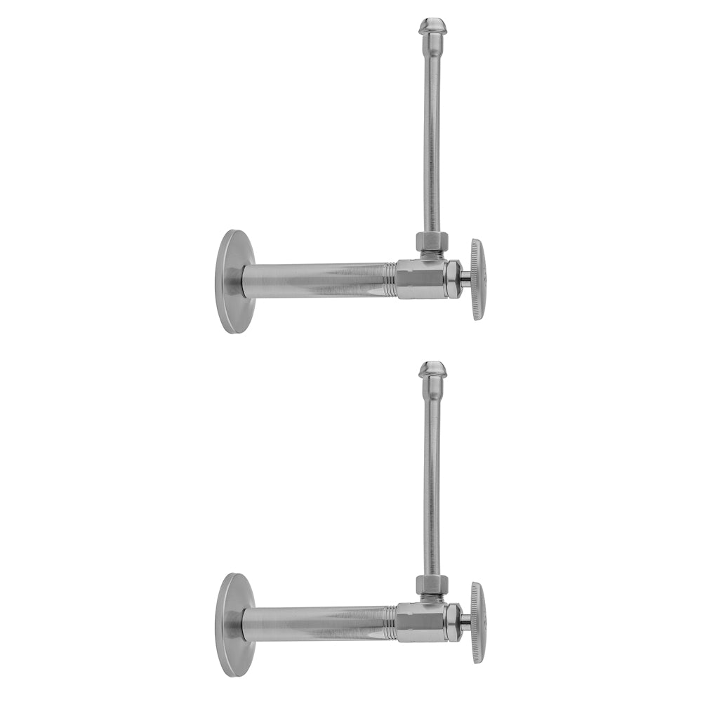 Jaclo 585-62 Multi Turn Angle Pattern 3/8" Ips X 3/8" O.D. Faucet Supply Kit With Oval Handle, 20" Supply Tubes, Escutcheons - Parent