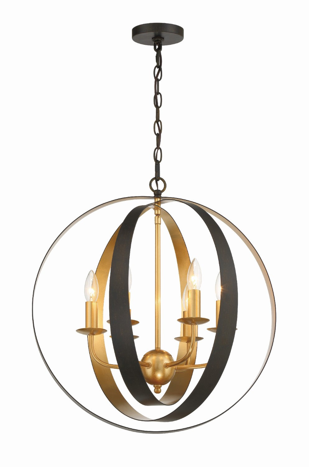 Crystorama 585 Luna 6 Light Sphere Large Chandelier - Parent