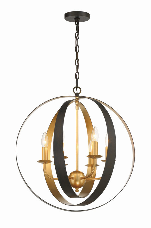 Crystorama 585 Luna 6 Light Sphere Large Chandelier - Parent