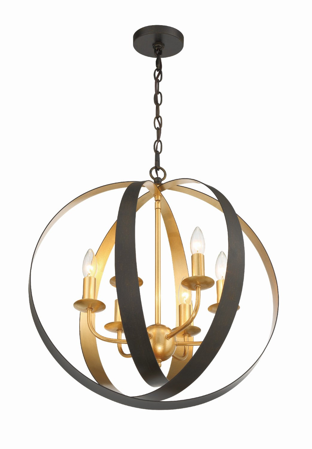 Crystorama 585 Luna 6 Light Sphere Large Chandelier - Parent