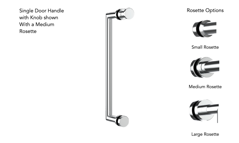 Neelnox FRM-SDKN6-SR Form 6 Single Door Handle With Knob Small Rosette - Parent
