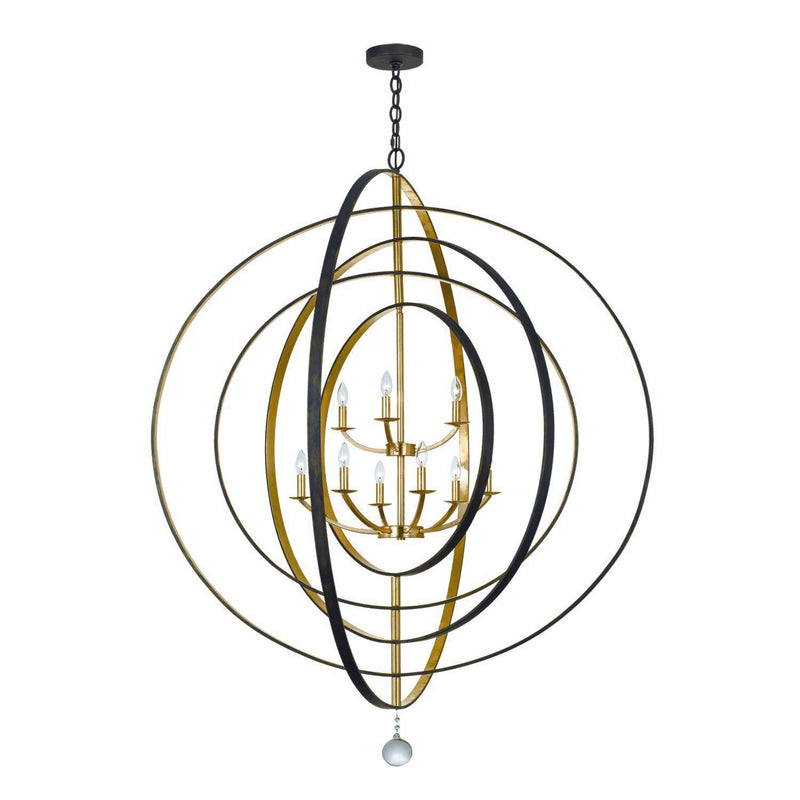 Crystorama 587 Luna 9 Light Chandelier - Parent
