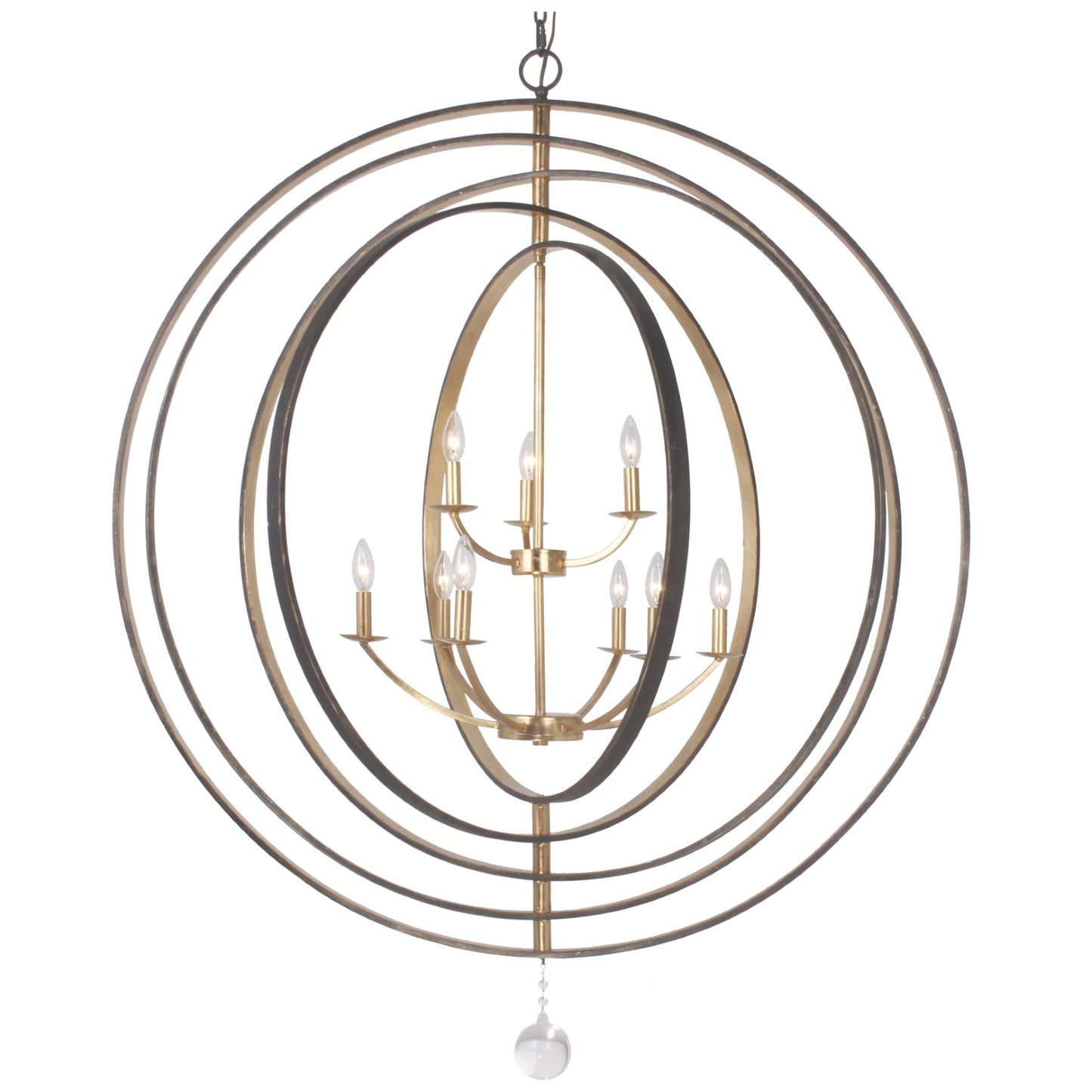 Crystorama 587 Luna 9 Light Chandelier - Parent